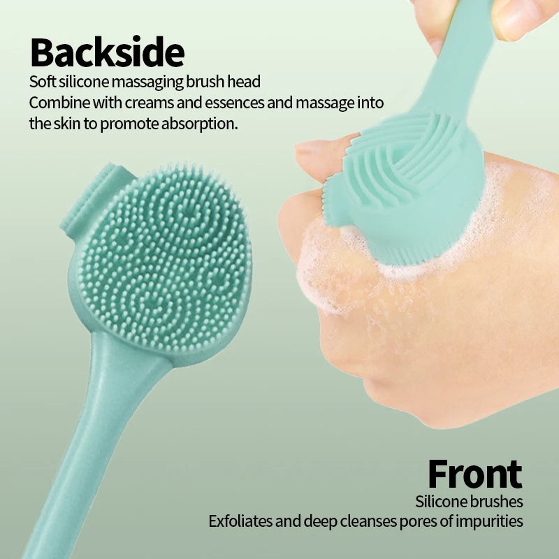 Facial Silicone Brush Face Massage Cleaning Tool Double Sided Exfoliator Pore Blackhead Removal Cleanser Skincare Brushes