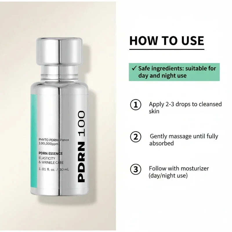 PDRN Peptide Collagen Essence Cream Set,PDRN Firming Deeply Moisturizing Skin Care Ampoule Essence,PDRN High SPF Glow Sunscreen