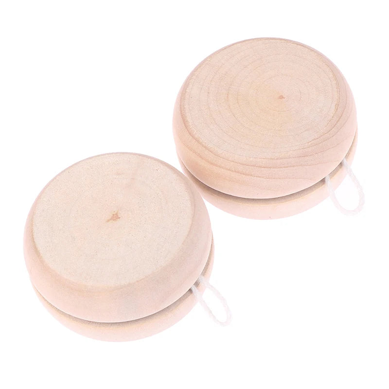 Wooden Yoyo Toy, Color Mini Round DIY Baby Yoyo Ball, Kids Gift