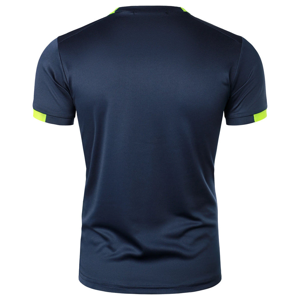 Summer men's fitness sports training Breathable short sleeve quick drying clothes men's sports fashion short sleeve T-shirt