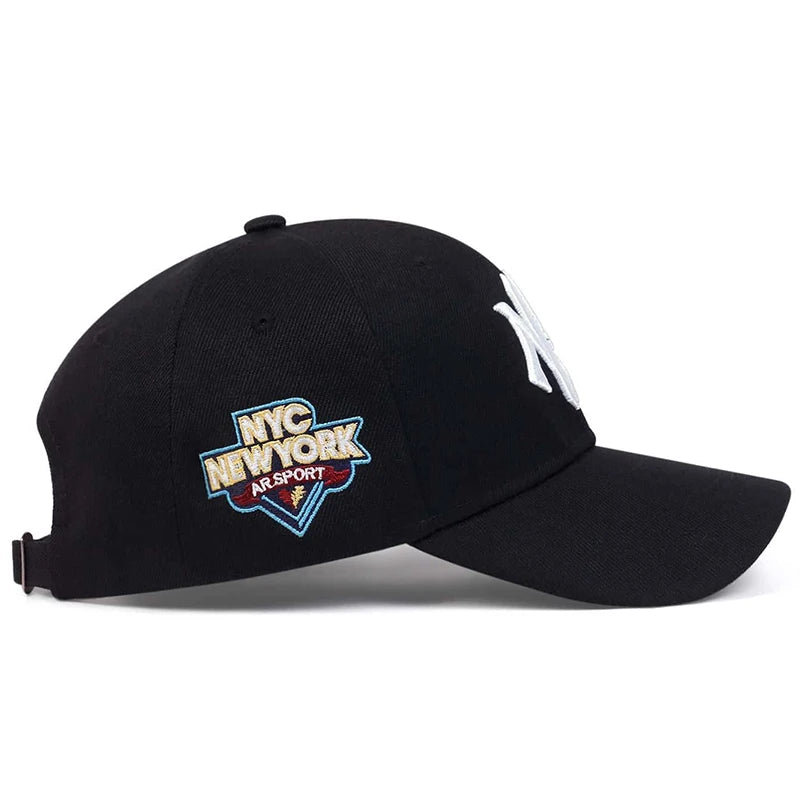Unisex Letter NG Embroidery Side NYC NEW WORK Baseball Caps Spring and Autumn Outdoor Adjustable Casual Hats Sunscreen Hat