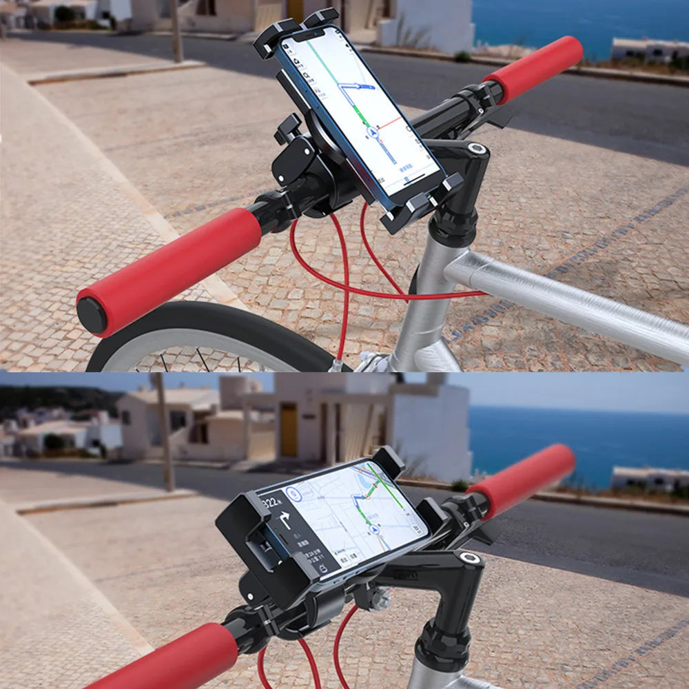 Handlebar Tablet Clamp Mount for 4.7 to 13 inch Motorcycle Bicycle Scooter Clip Phone Holder for iPad 12.9 S8 S7 Fe Plus Stand