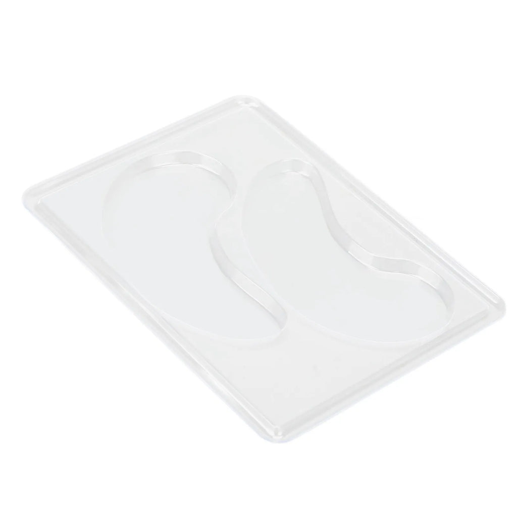 12Pcs Under Eye Patches Molds DIY Healthy Natural Reusable Transparent Eye Mask Patch Tray Plate Face Mask Patch Molds