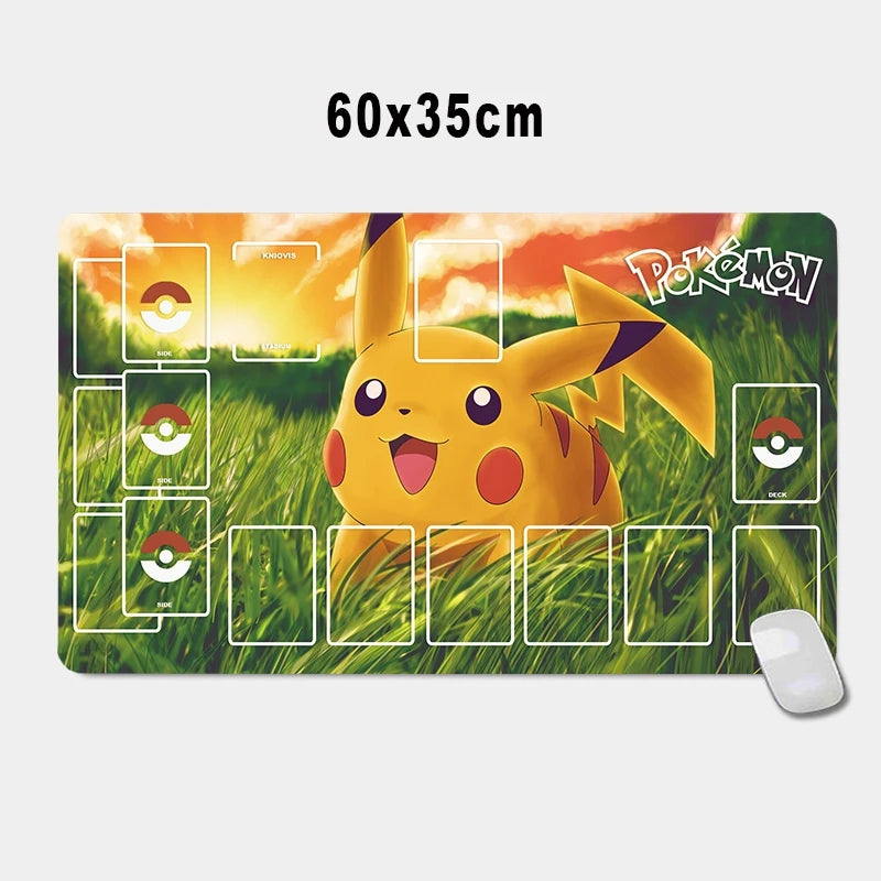 PTCG Pokemon Iono Rosa Eevee Snorlax Animation Characters Single Table Mat Battle Pad Classics Anime Collection Cards Toy Gift