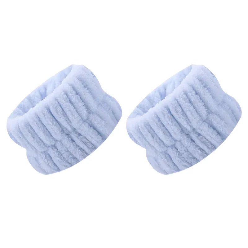 Face Wash Wristband Fleece Skincare  Band Wrist Cuffs for Makeup Shower Girls Headbands Wrist Washband Oversleeves