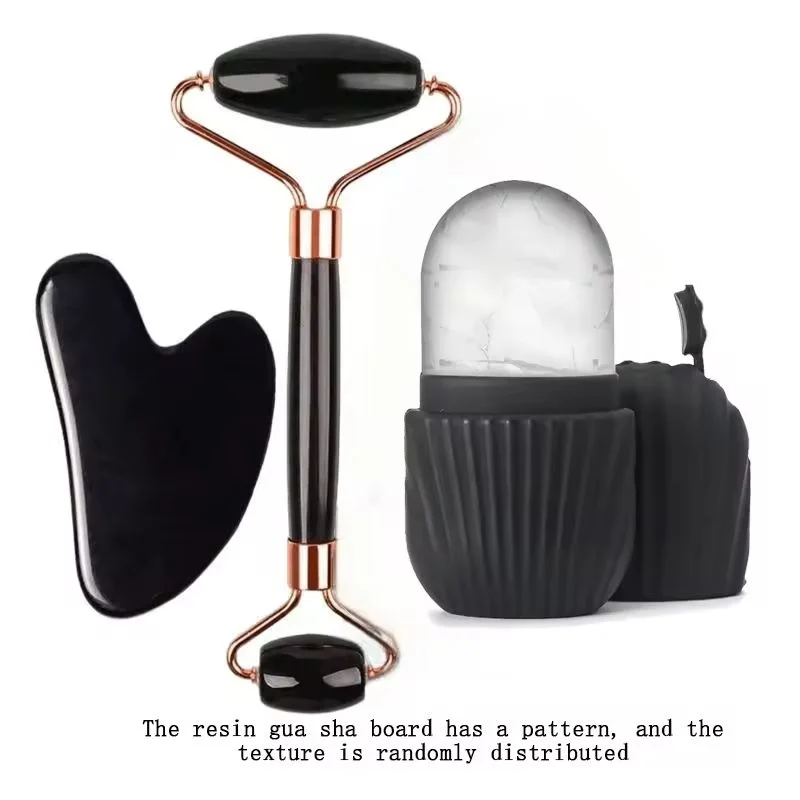1/2/3pcs Ice Face Roller Facial Skincare Ice Roller Set,Facial Roller GuaSha FaceTool Set,Face Massage Roller Lifting Contouring