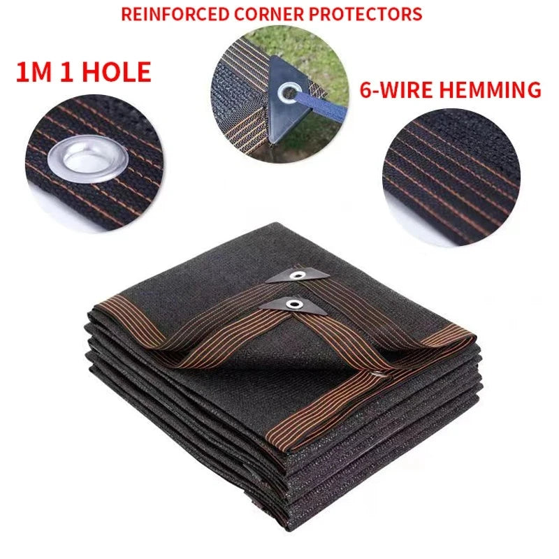 HDPE UV Protection Shade Net: Beige Sunscreen Mesh Fabric for Plant Shed, Outdoor Garden Sunshade & Patio Cover