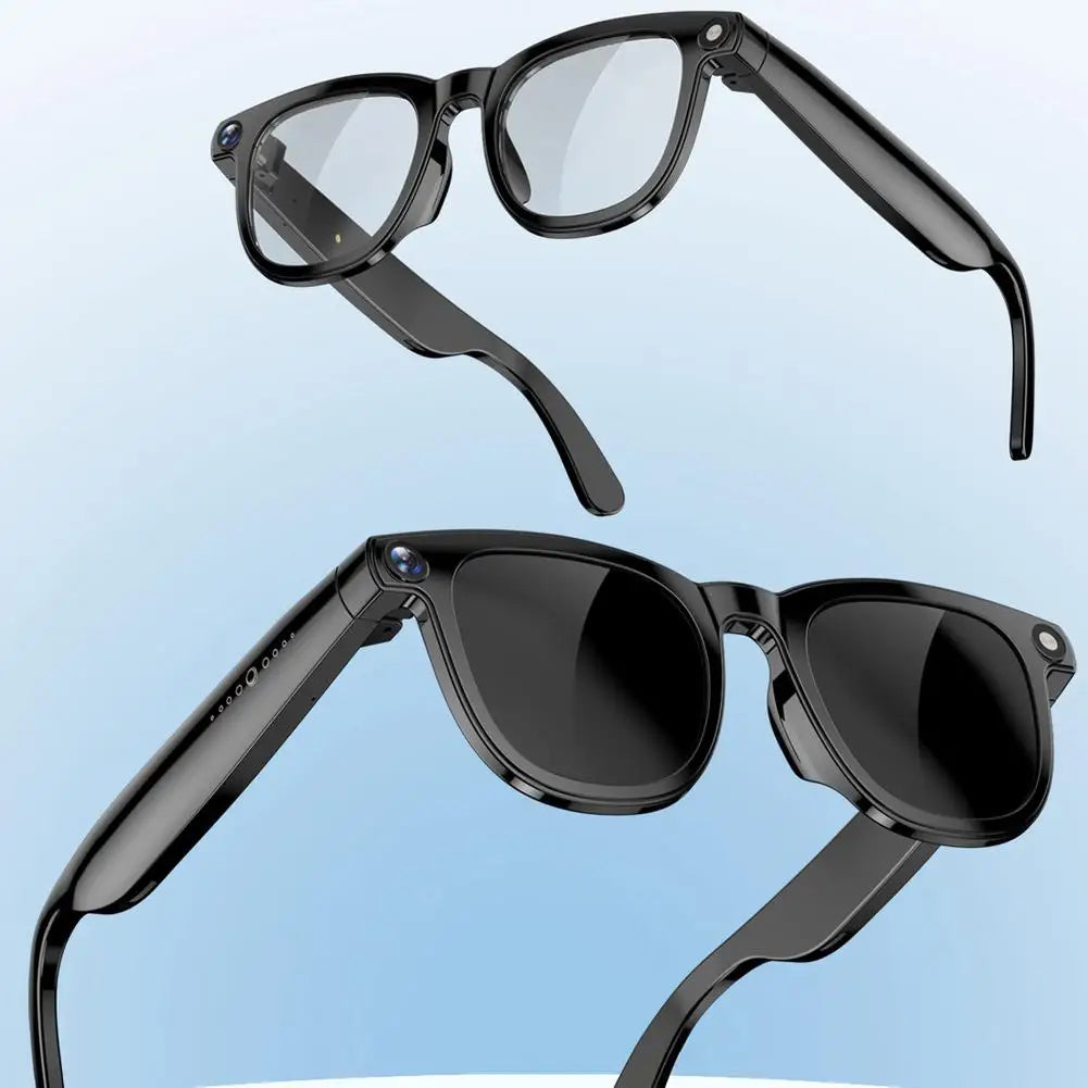 AI Glasses Smart Wearable 12 Megapixel Camera Video For Travel Recording 2K HD Hands Free Photo Capture Carry Gadget Tools