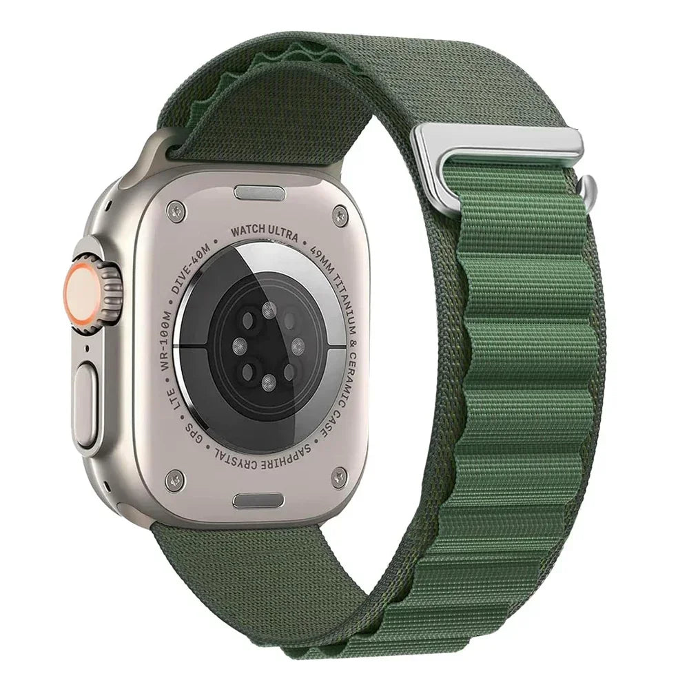 Alpine Loop Strap For Apple Watch Ultra 3 2 1 Band 49mm 11 10 9 8 7 45mm 41mm 42mm 46mm Nylon Bracelet iWatch 6 5 4 3 SE3 2 Belt