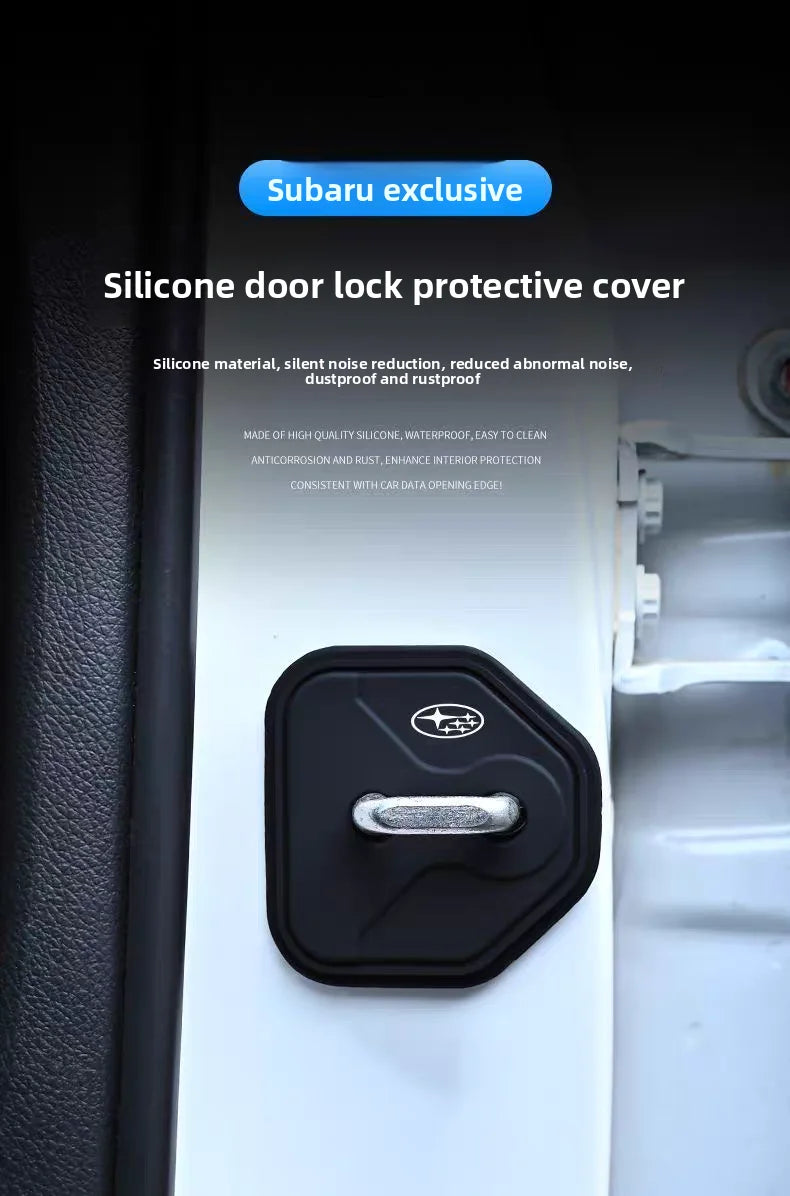 Anti-collision Car Door Lock Protection Cover For Subaru Impreza Forester Outback Legacy Crosstrek XV Leone WRX Solterra Levorg