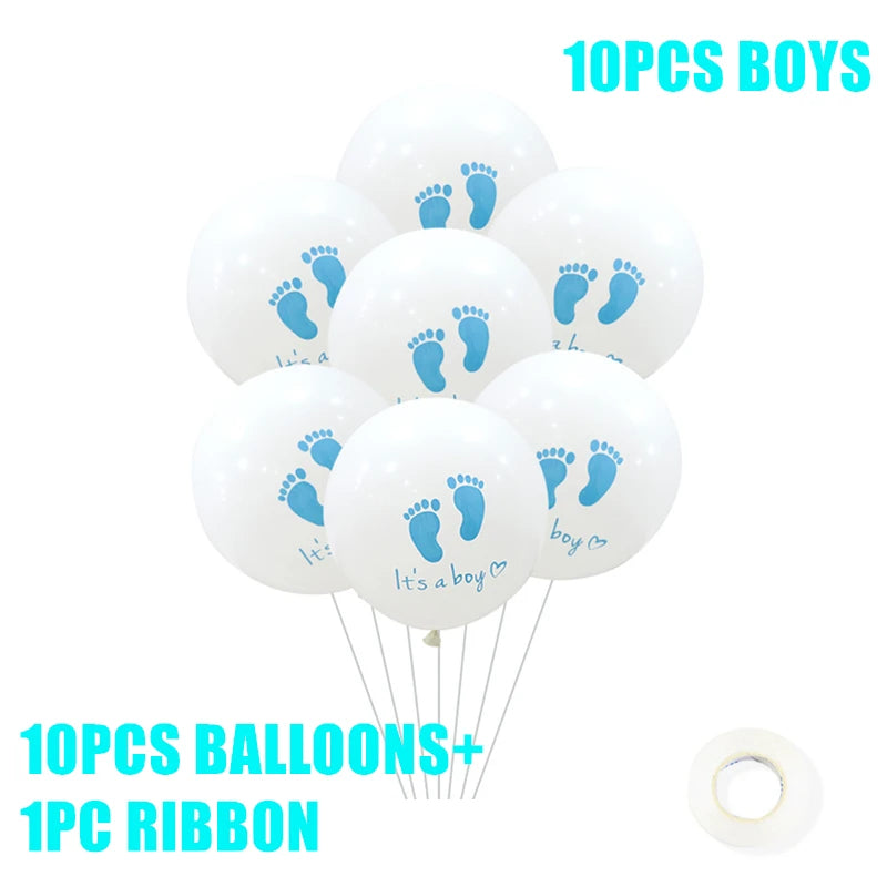 Baby Shower Boy or Girl Balloons Gender Reveal Party Decorations  Baby Boy Shower Decor
