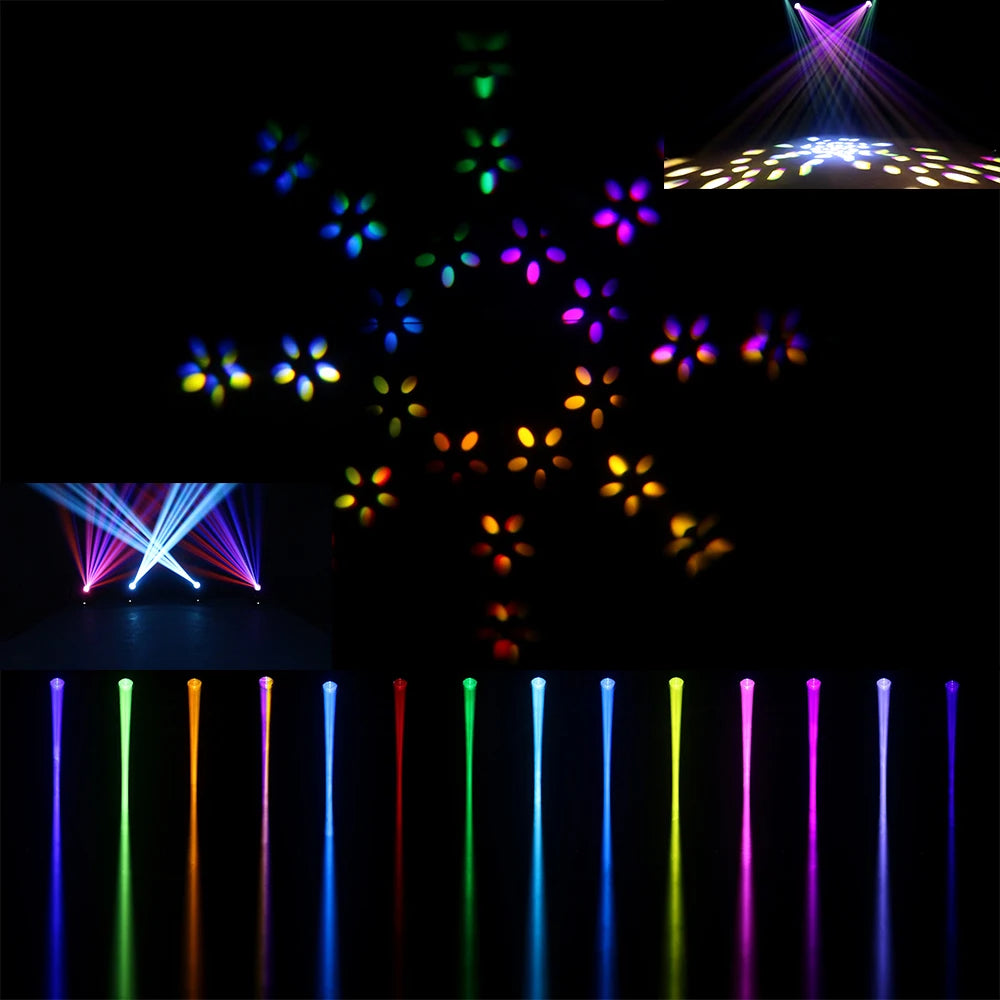 SHEHDS Bulb Beam 275W Moving Head Light Double Prism DMX512 For Night Club Wedding Theater