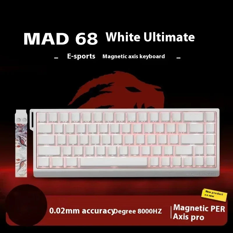 MADLIONS MAD 60/68 HE 8Khz Wired Magnetic Axis Keyboard 68-key Hot-swappable Macro Defines Ultra-low Latency Gaming Keyboard