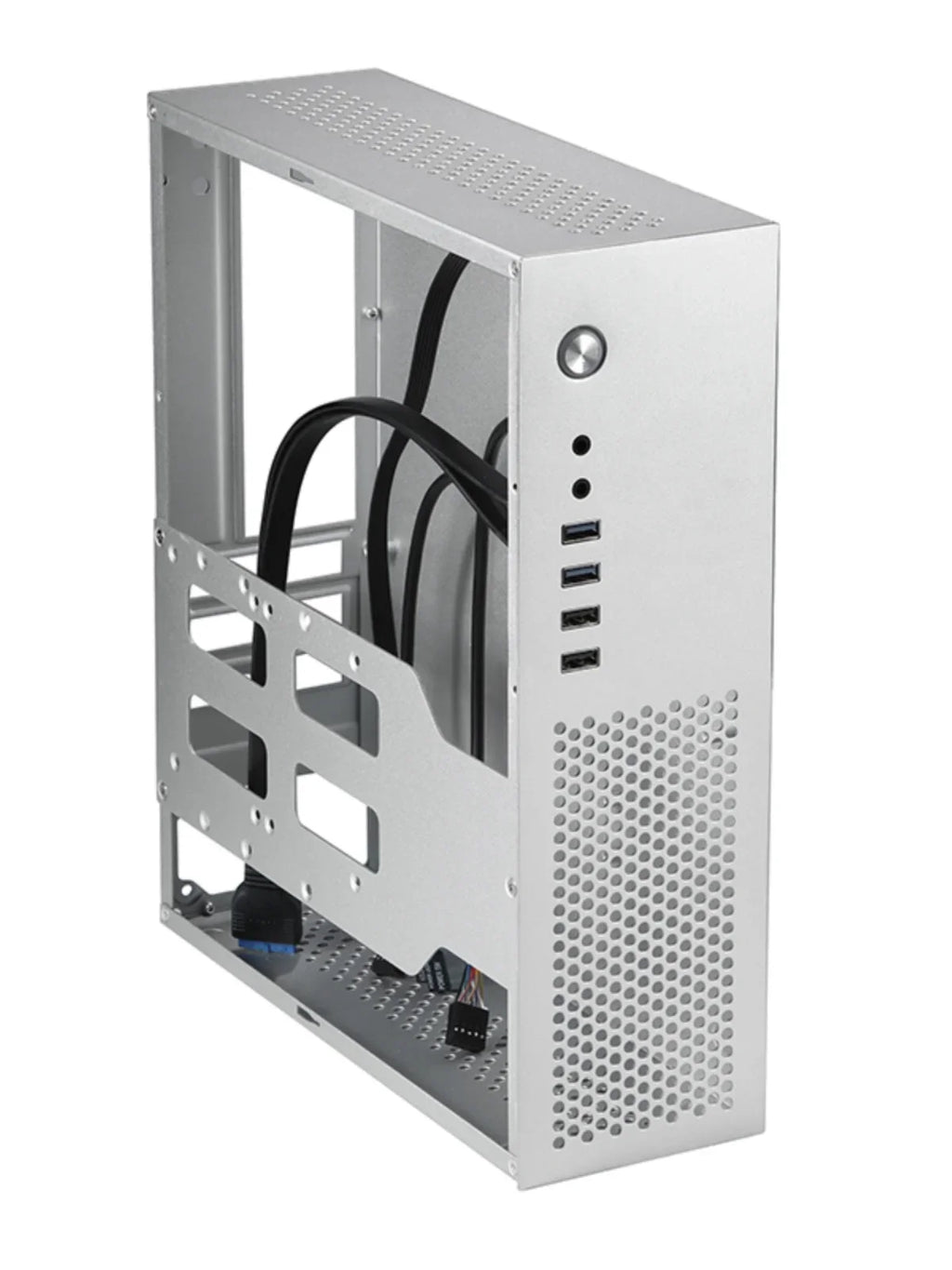 A10 7.3L M-ATX Chassis A4 HTPC Portable Half-Height Graphics Card Computer PC Support PCIe 2.5' SSD Drive Mini Flex PSU Case