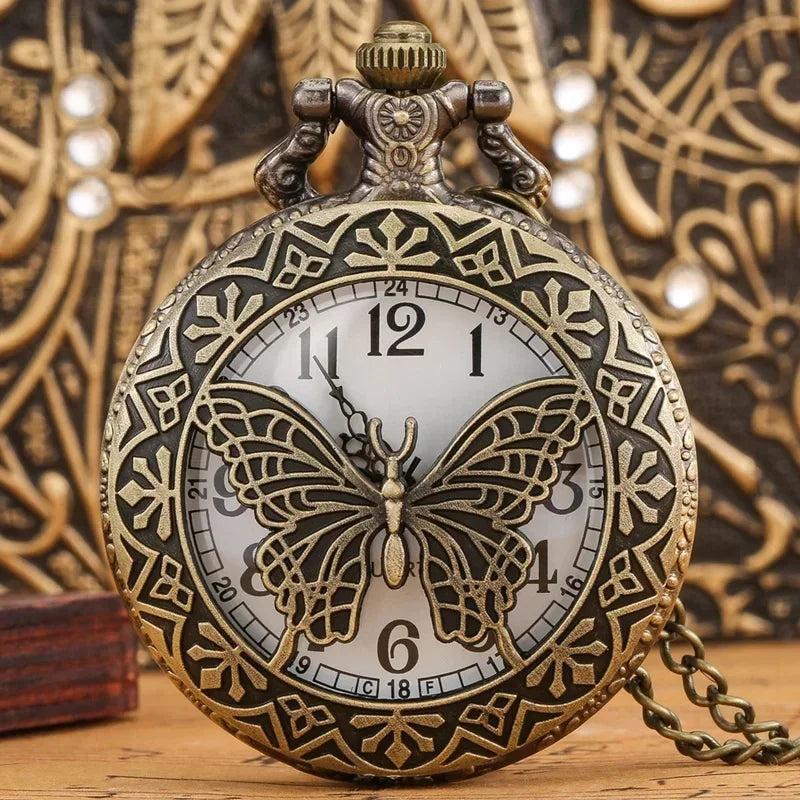 Bronze Butterfly Men's and Women's Quartz Watch Animal Theme Men's and Women's Watch