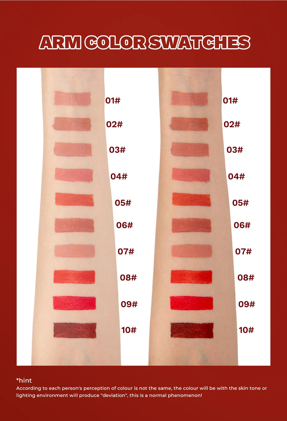 QIBEST Nude Lipstick Matte Lip Gloss High Pigment Makeup Classic Sexy Lipgloss Non-Stick Cup Long Lasting Red Lip Tint Cosmetics
