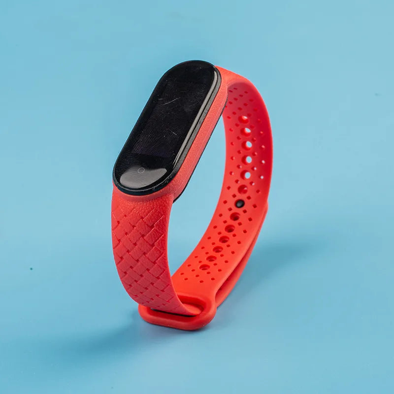 Silicone watchbands For Xiaomi Mi Band 7 NFC Wrist Replacement Miband Sport bracelet Air-hole Watch Correa mi band 6 5 4 3 strap