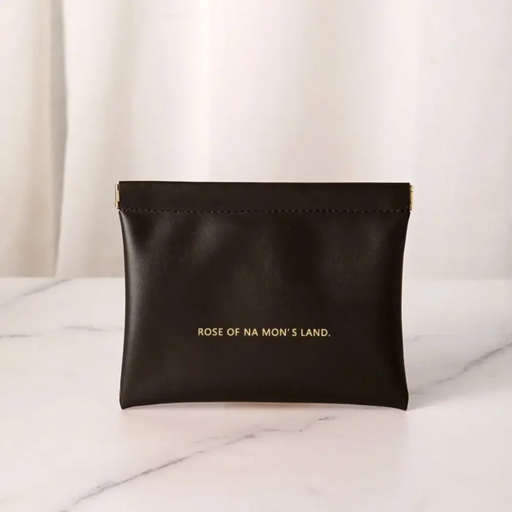 Fashion Simple Lipstick Makeup Bag Portable PU Cosmetic Organizer Pouch Travel Mini Storage Bag for Women Girls