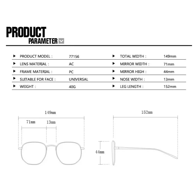 New Fashion Ladies Sunglasses Outdoor UV400 Sunscreen Eye Protection Glasses Neutral Fashion Driving Travel Essential Sunglasses