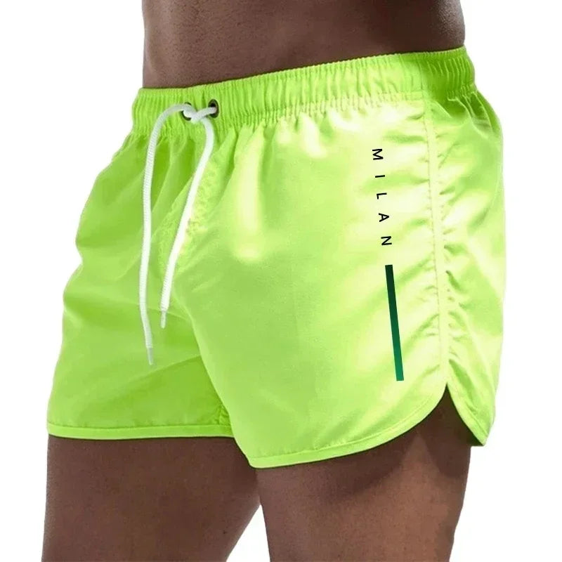 New Summer Men's Swimwear Breathable Board Shorts Male Surfing Swimsuit Fitness Training Shorts Casual Printed Beach Short Pants