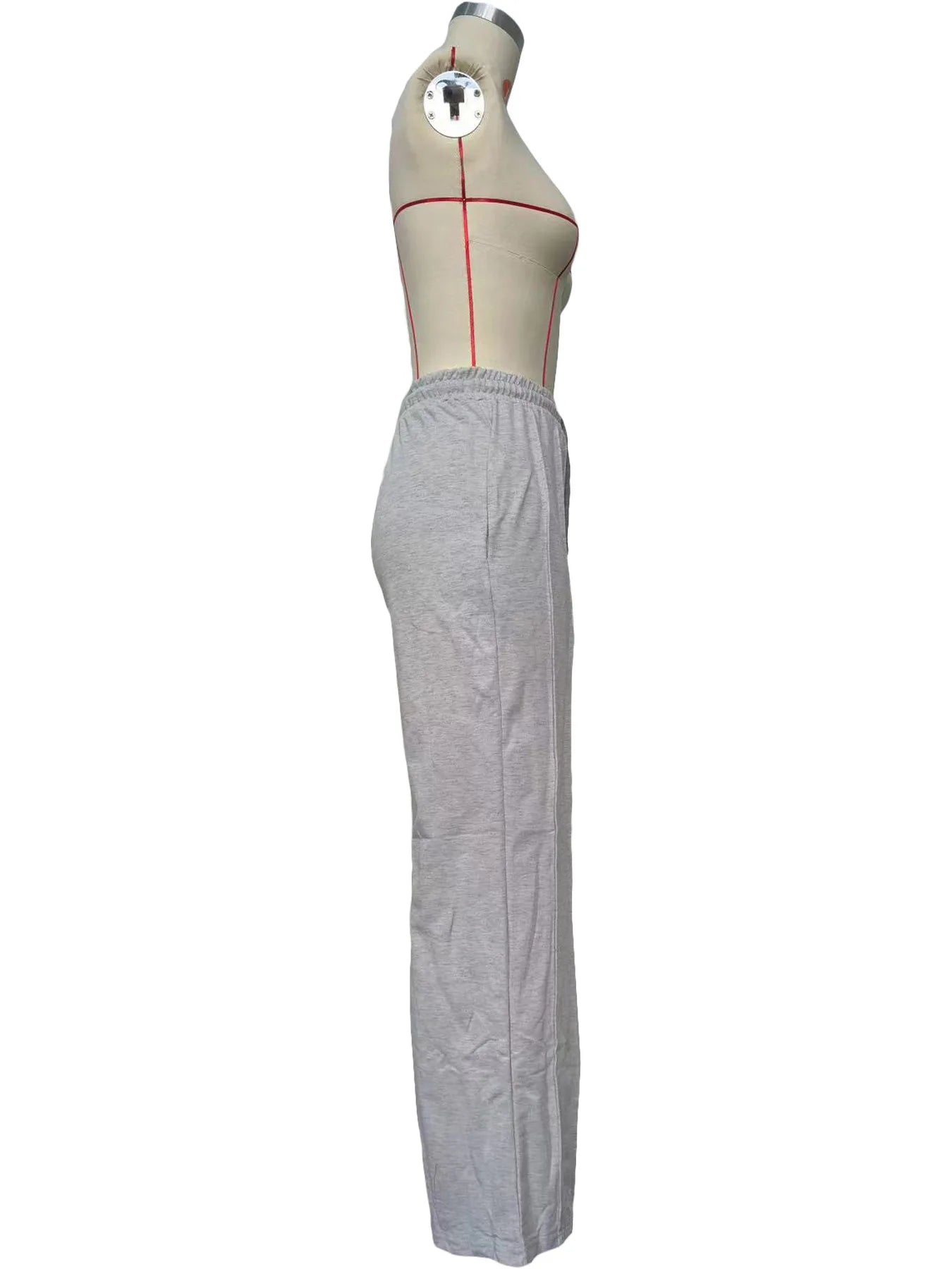Women Pants Lace Up Ankle Length Loose Pants High Waist Zipper Capris Tracksuit Elegant Party Y2k Mom Pockets Streetwear Casual