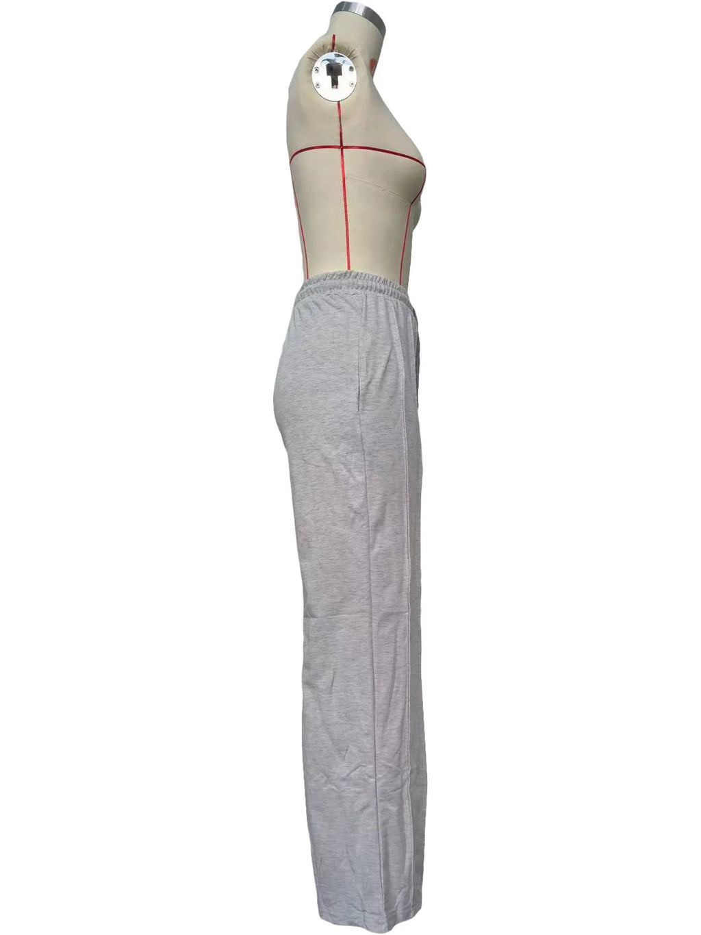 Women Pants Lace Up Ankle Length Loose Pants High Waist Zipper Capris Tracksuit Elegant Party Y2k Mom Pockets Streetwear Casual