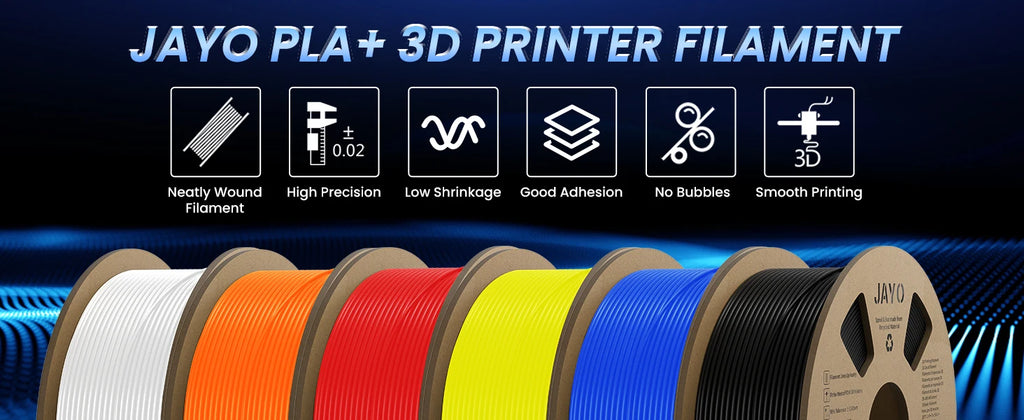 JAYO 3D PETG/PLA/PLA PLUS Printer Filament 1.75mm 5.5KG 100% No Bubble non-toxic 3D Printing Materials for 3D Printer&3D Pen
