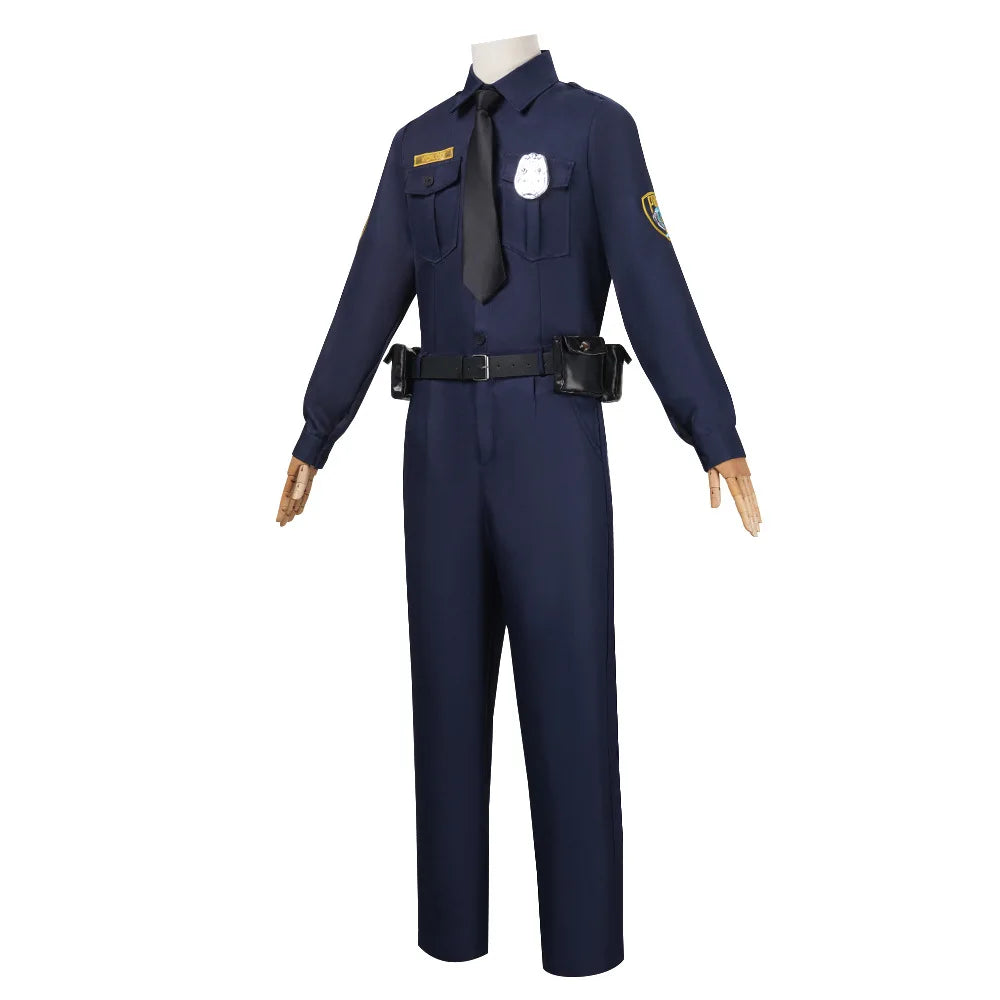 Nick Folk Cosplay Outfits Nick Wilde Clothes Nick Police Uniform Adult Christmas Halloween Carnival Role Play Uniform for Men