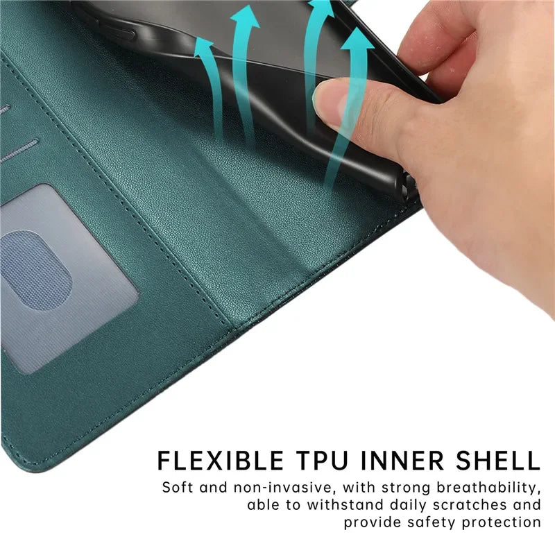 Luxury Leather Phone Case for Google Pixel 10 9 Pro XL 10A 9A 8 8A 7 7A 6 5 Pixel 10Pro XL Flip Wallet Card Stand Cover Coque
