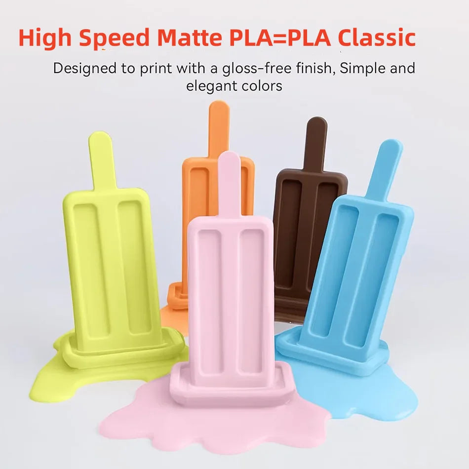 JAYO 5Rolls 3D High Speed Marble PLA/HS Matte PETG/HS PLA Filament 600mm/s High Speed 3D Printer Non-toxic Filament 1.1KG/roll