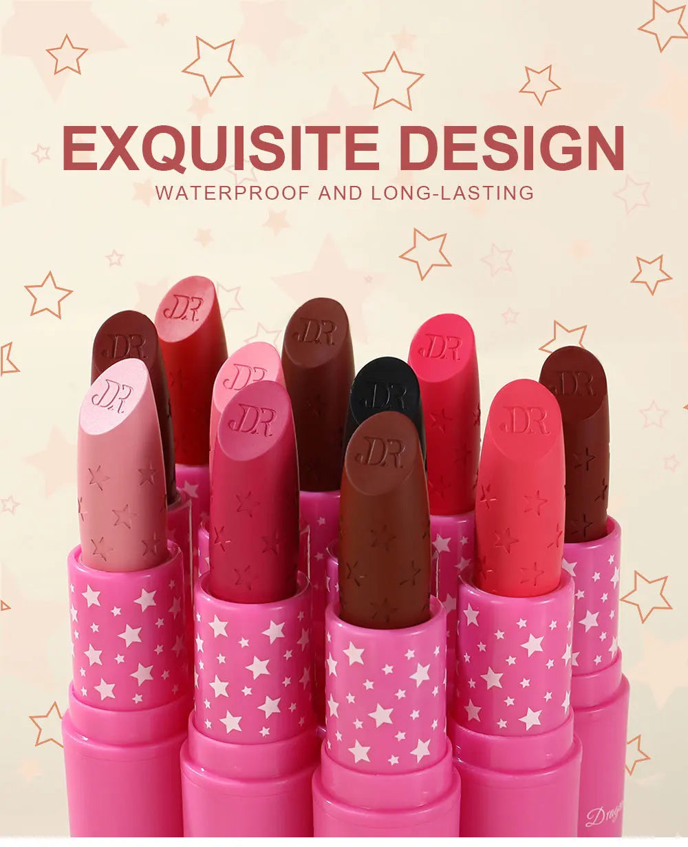3Pcs Korean Matte Lipstick Set Waterproof Long Lasting High Pigmented Lip Gloss Makeup For Women Beauty Cosmetic