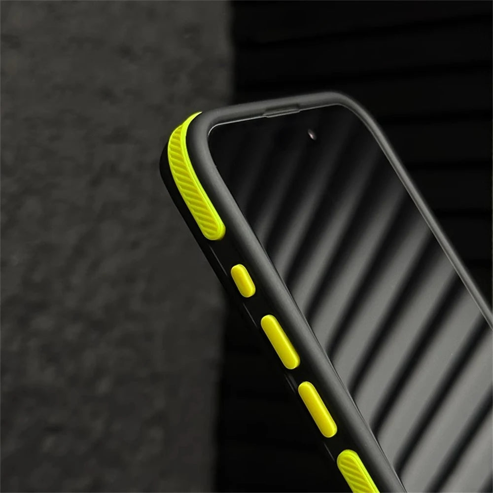 Fashion Translucent Shockproof Armor Bumper Case For iPhone 15 14 13 12 Pro Max Plus Magsafe Magnetic Wireless Charge Back Cover