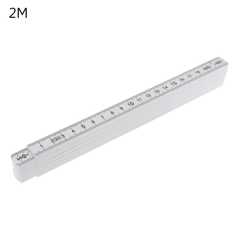 Folding Ruler Metric Measurements Lightweight Composite Construction Ruler 1M 2M for Craftsman Carpenters  EDC Tool Accessories