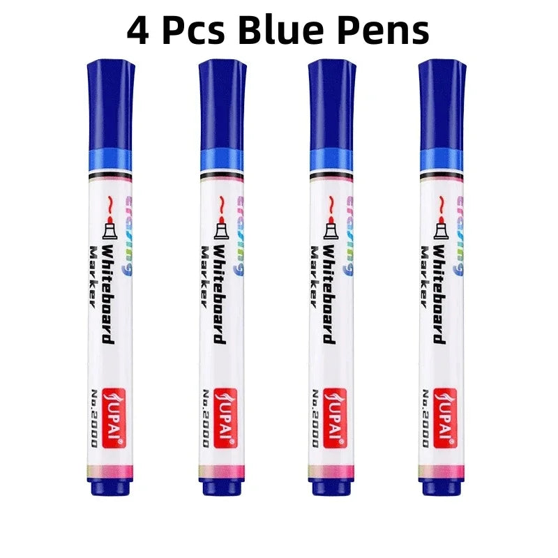 4Pcs/Set Erasable Magnetic Whiteboard Marker Pen Blackboard Marker Chalk Glass Ceramics Office School Art Marker Stationery