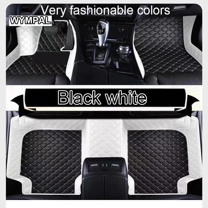 Car Mats Floor For Hyundai Kona Electric OS 2018 2019 2020 2021 2022 Anti Dirt Protective Carpets Leather Mats Car Accessoriess