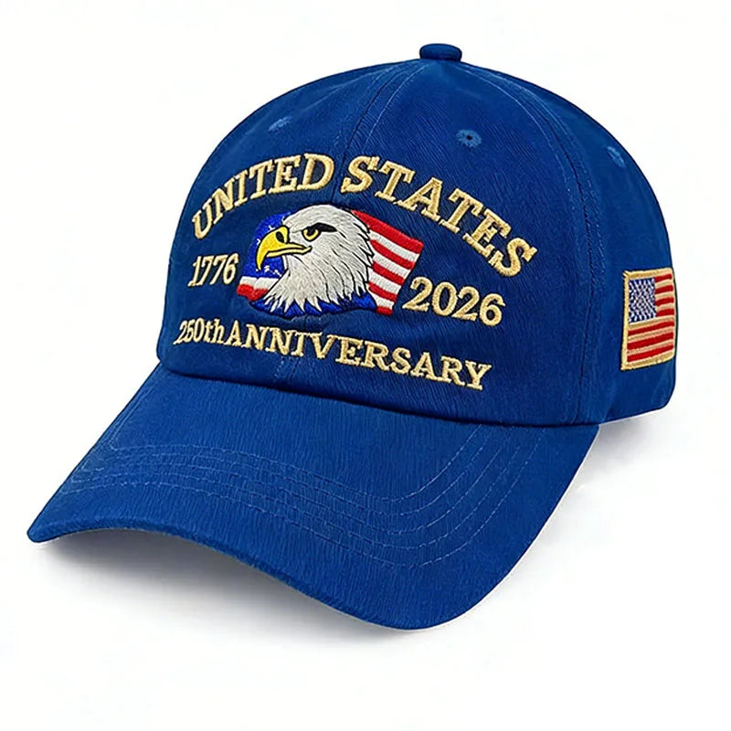 ABLECAP Unisex Dad Hat with USA Eagle Embroidery 250th Anniversary Outdoor Sunscreen Baseball Cap for Men And Women