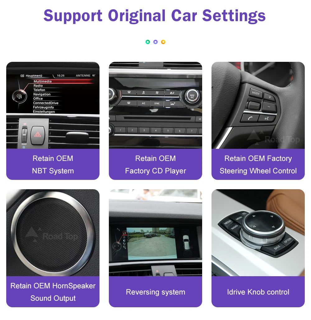1920*720 Multimedia Touch Screen Wireless Carplay For BMW X3 F25 X4 F26 2014-2016 CIC NBT System Android Auto NBT System