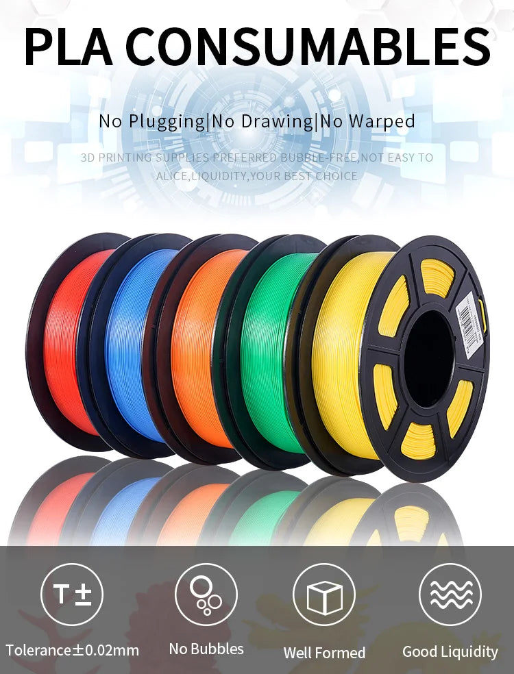 10KG/22LBS Mix Colors PLA TPU PETG filament 1kg 1 75mm For 3D Printer Material for 3D Printing filamento pla 3D Printer Filament
