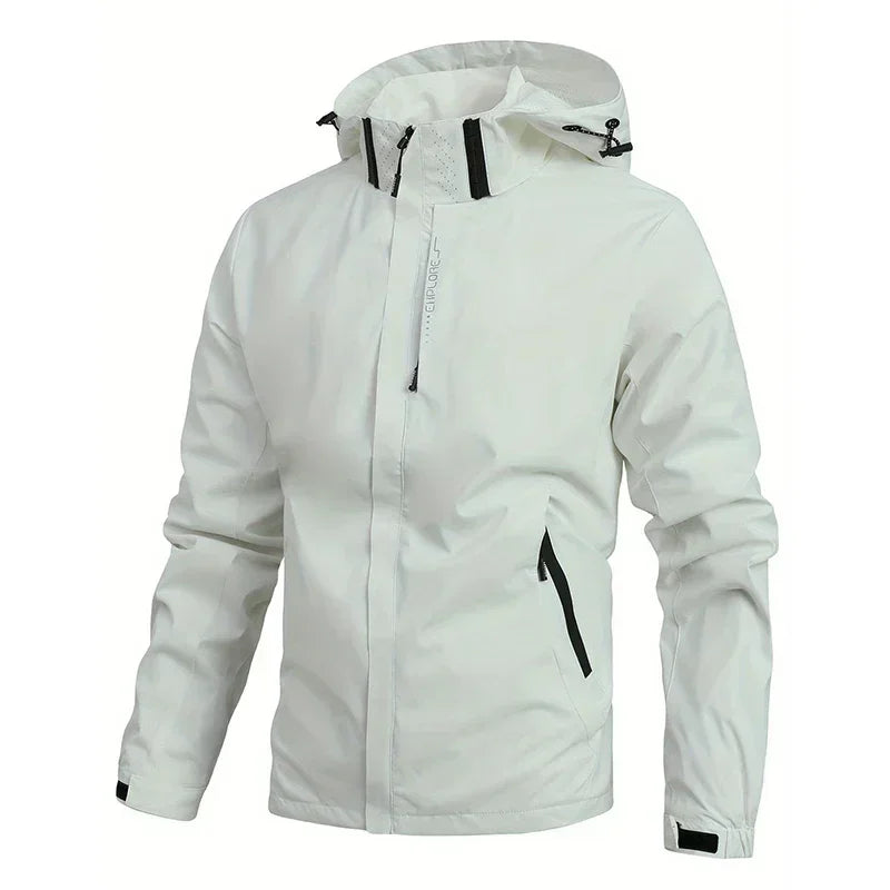 Spring Autumn New Men Casual Jacket Men Outdoor Windproof Waterproof Athletes Jacket Coat Detachable Hat Jackets Male M-5XL
