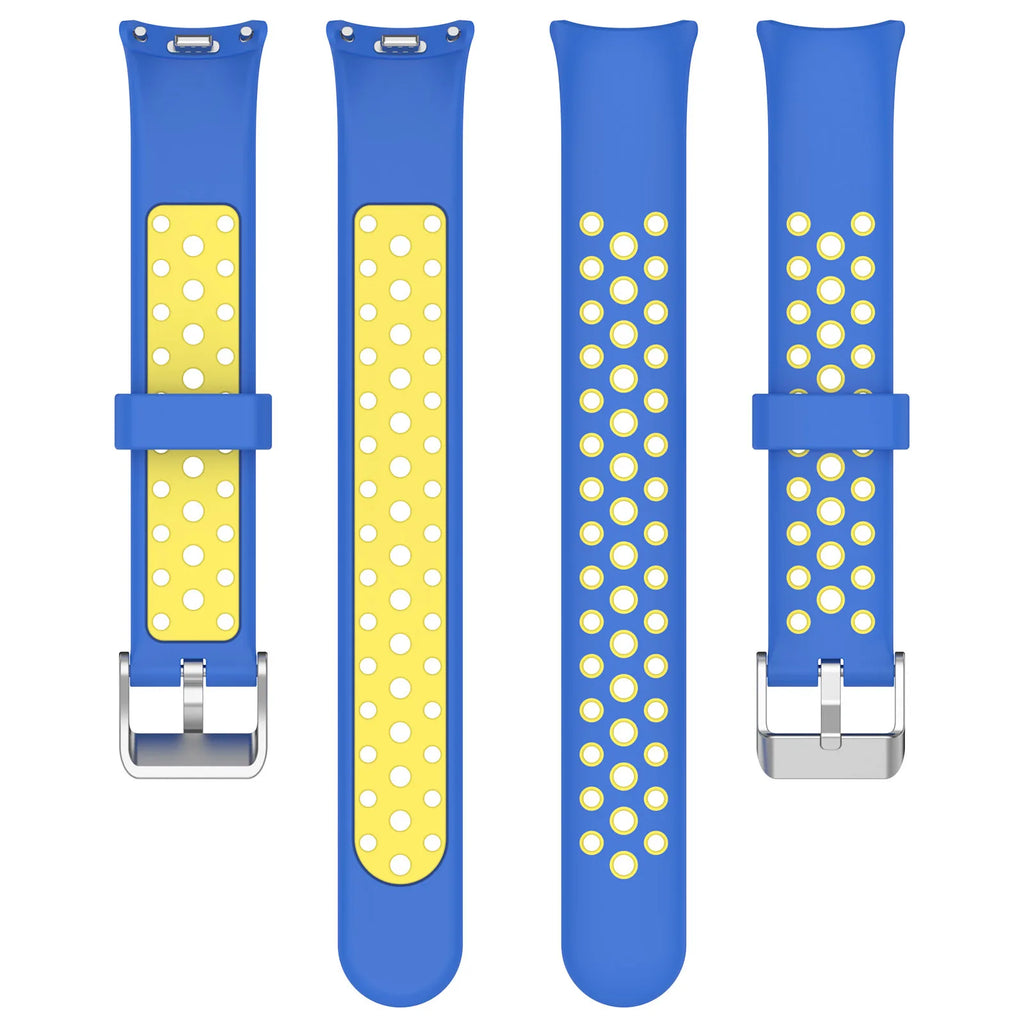 Silicone Watch Strap For Xiaomi Band 9 8 Two-Color Breathable Smart Watchband Replacement Bracelet for Xiaomi Mi Band 8 9 Strap