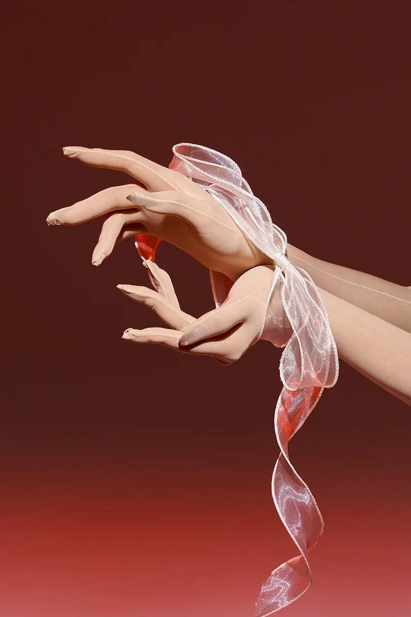 Sexy Women 8D 912 Pin Oil Glossy Shiny Elastic Glove Sheer See Through Ultrathin Sunscreen Driving Glove Luxury Candy Color