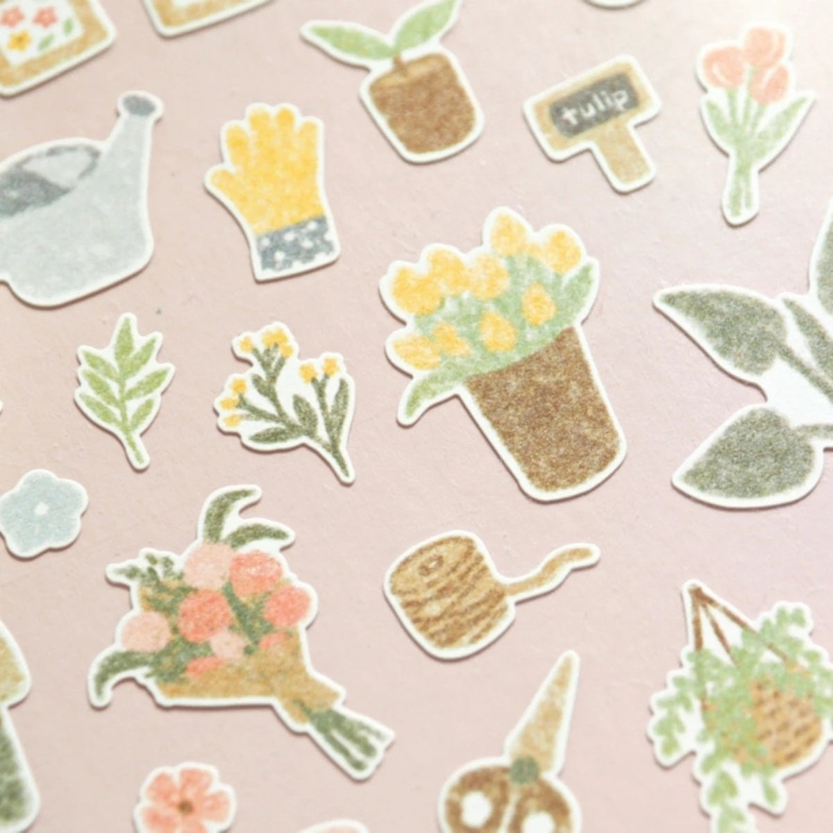 Korean Import Suatelier Fresh Flower Bouquet Paper Stickers Scrapbooking Diy Journal Stationery Sticker Deco Aesthetic School
