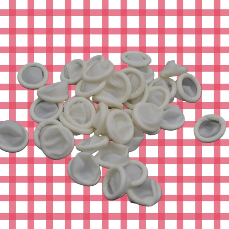 30/50/100PCS Finger Rubber Cots Protector Gloves Watch Repair Tool Natural Rubber Gloves Sterile Disposable Finger Cots