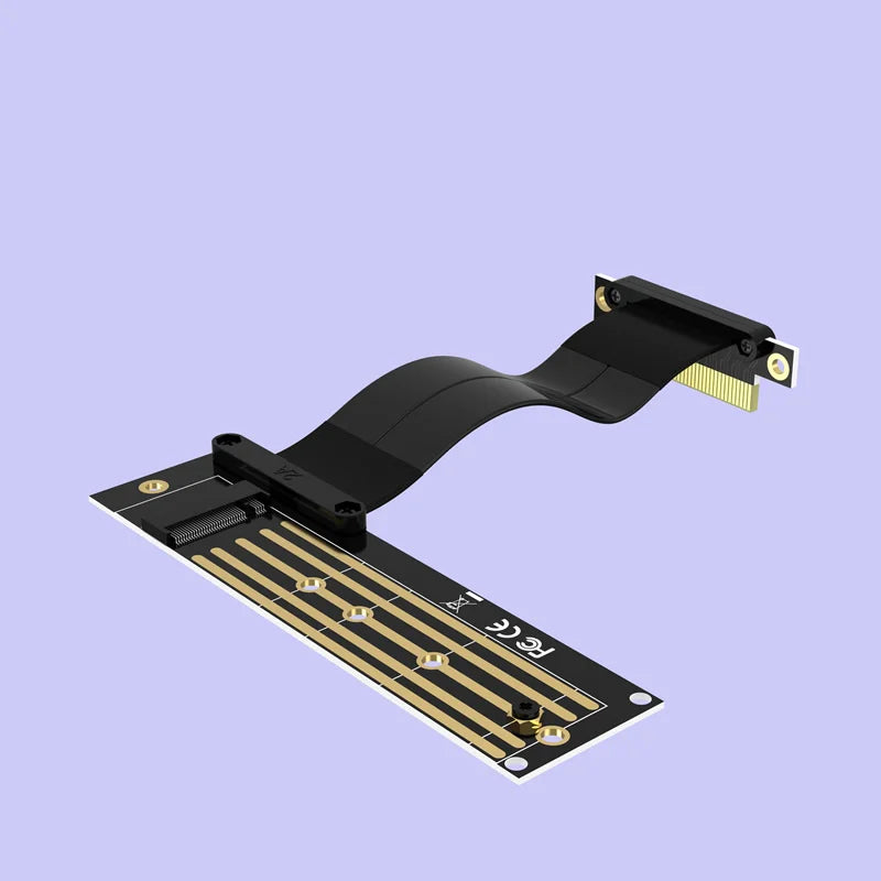 M2 TO PCIE Riser PCIe x4  PCI-E3.0 4x To M.2 NVMe M Key 2280 Riser Card Gen3.0 Cable M2 Key-M PCI-Express Extension cord