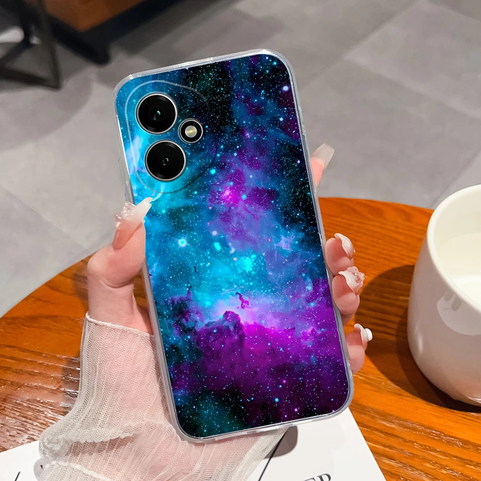 For Honor 400 Pro 5G Case Cute Astronaut Transparent TPU Soft Silicone Phone Back Cover For Honor 400Pro High Quality Funda Capa