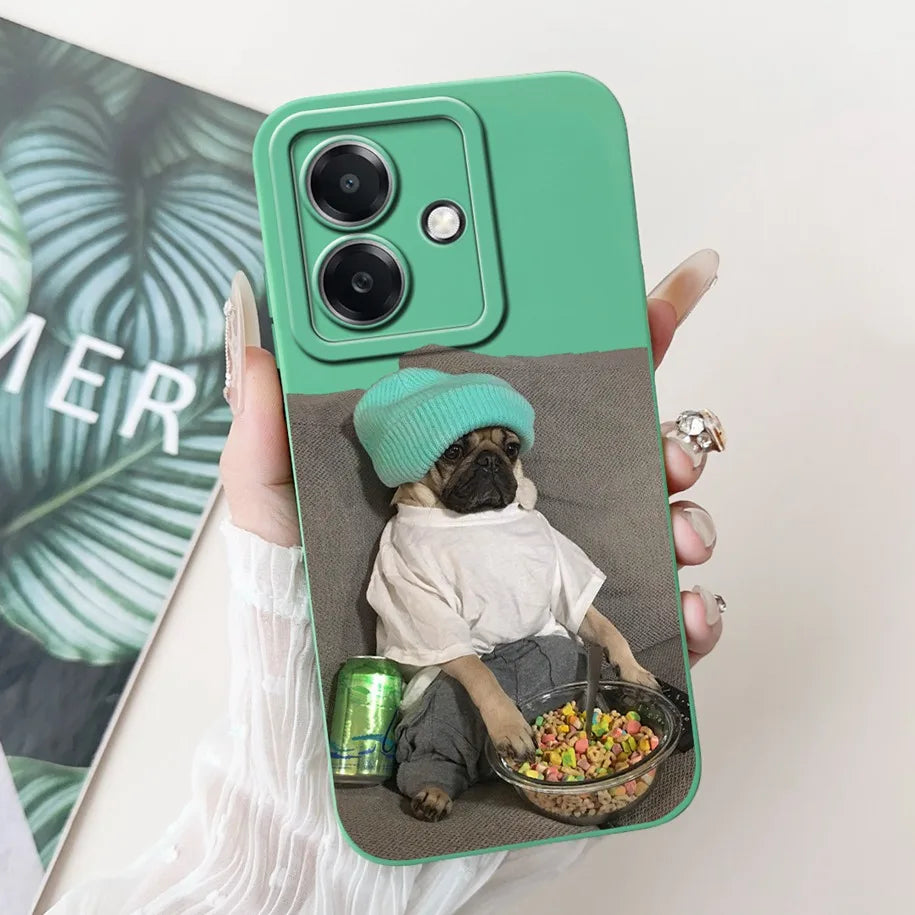 For Funda OPPO A3 A3x 4G Case 2024 Cute Panda Rabbit Soft Silicone Candy Painted Phone Covers For OPPO A40 5G OPPOA3 A 3x Bumper