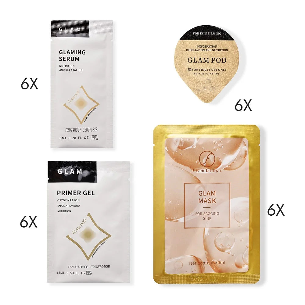 3.0 Glam Revive Hydrate Detox kit Pods Serum For Oxygen Bubble Pen Aqua Facial Machine Skincare CO2 Serum Capsule Gels Facial SP
