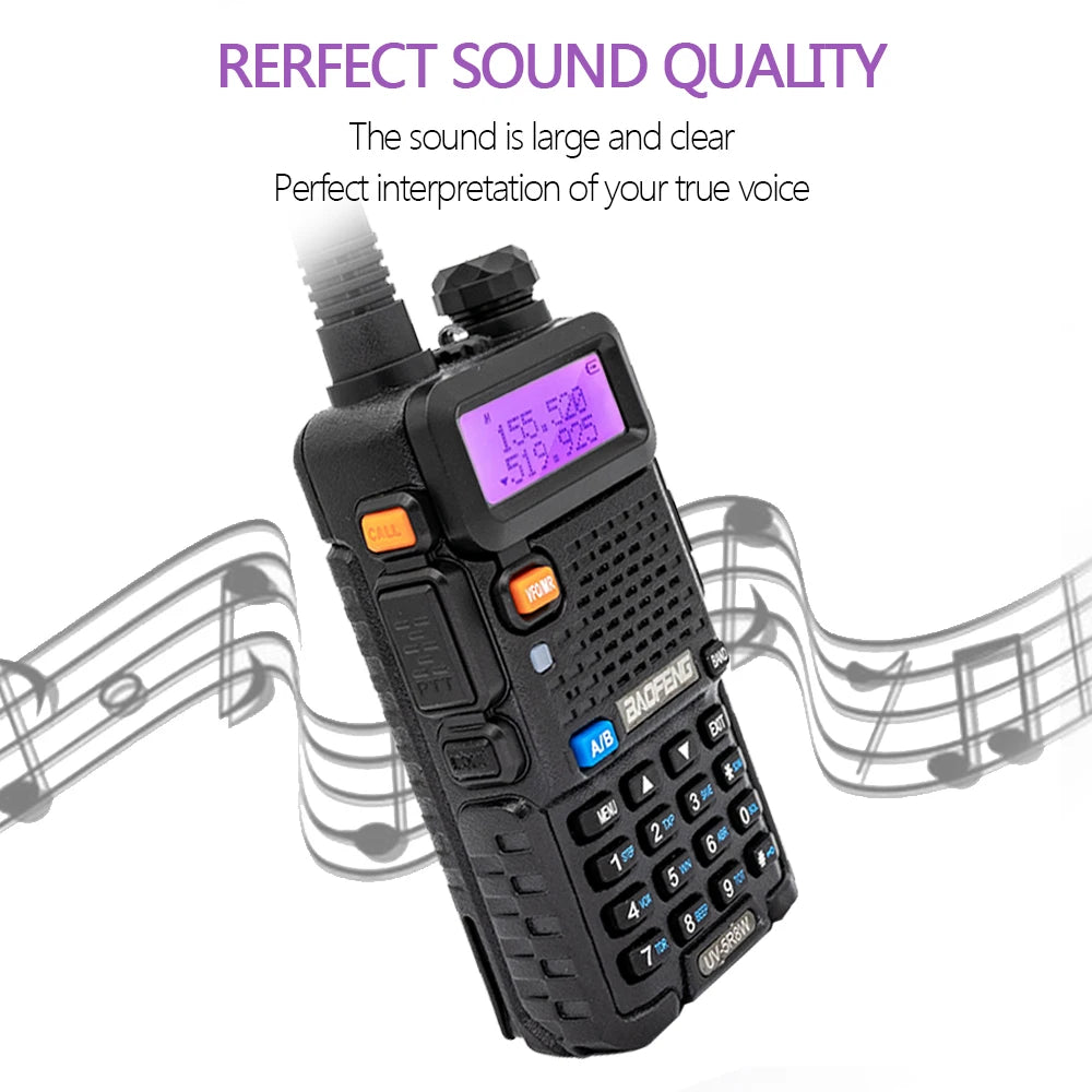 2PCS Baofeng UV 5R 5W 8W Walkie Talkie Portable Ham CB Radio Dual Band VHF UHF FM Transceiver Two Way Radio UV82 S9 K5 Plus