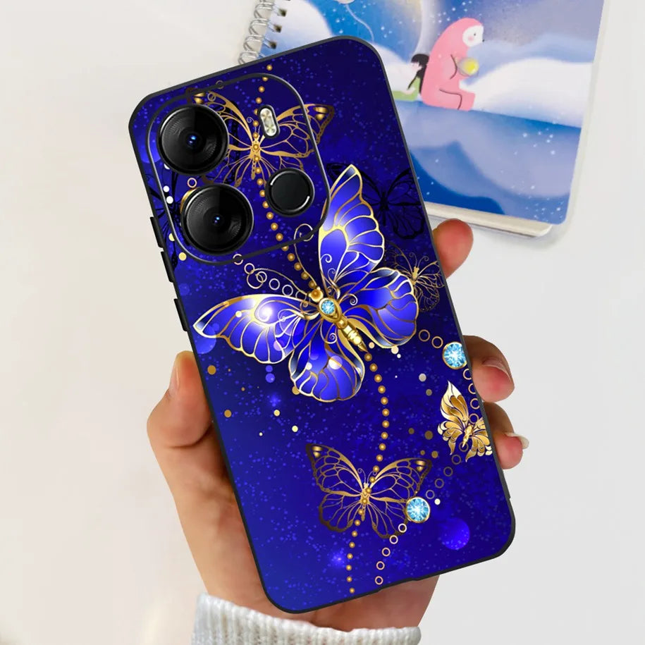 For Tecno Pop 7 Pro Pop7 Case Fashion Marble Soft Silicone Matte Coque For Tecno Spark Go 2023 Funda Pop7Pro BF6 BF7 BF7h Bumper