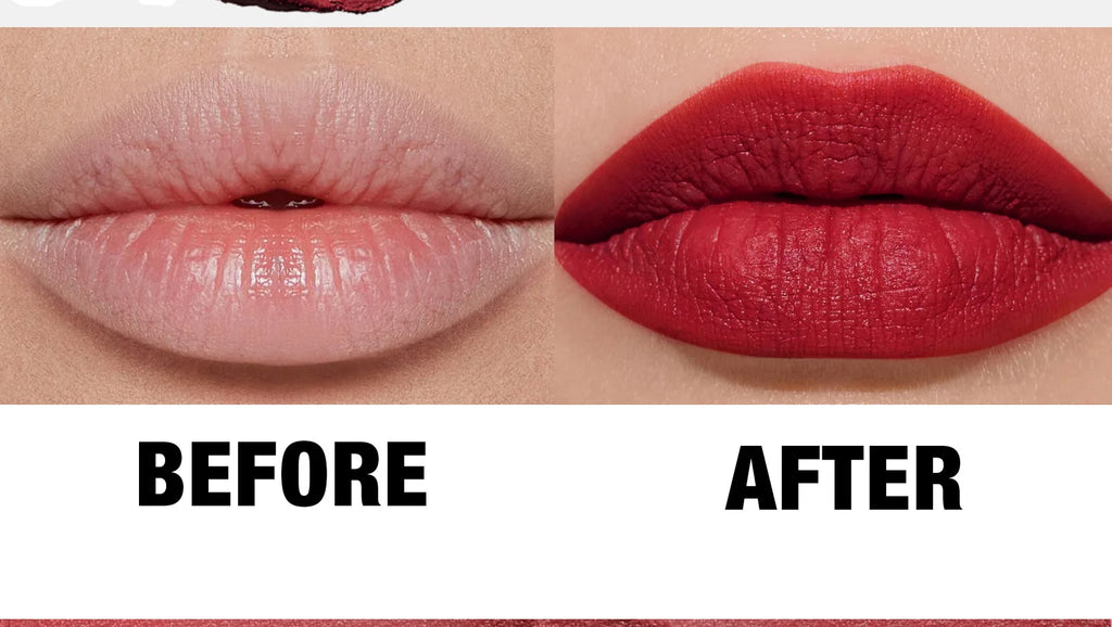 Women's Velvet Matte Lipstick Long-Lasting Non-Stick Cup Waterproof Nude Deep Red Lipstick Makeup 6 Colors Sexy Red Lip Gloss